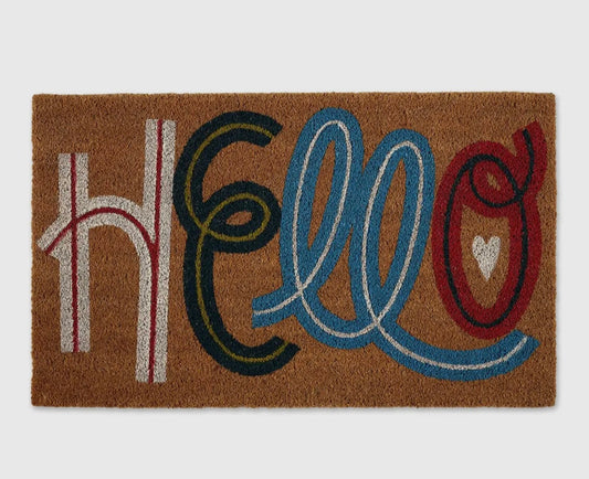 Coir Door Mat-hello